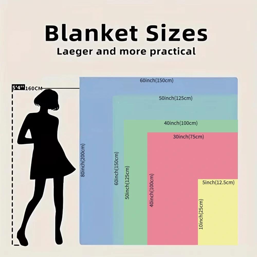 2D Flat 280Gsm Holiday Plush Blanket, Comfortable Winter Blanket, Perfect Office Nap Blanket, Lightweight And Universal for All Seasons, Ideal Sofa Blanket, Warm And Comfortable Gift for Family And Friends, Small Blanket