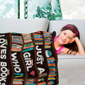 1pc 2D Flat Printing, Bookshelf And Reading Theme Blanket, Soft Fleece Blanket - Dark Brown Design, Suitable for Bedroom, Living Room, Sofa, Bedside, And Casual Reading