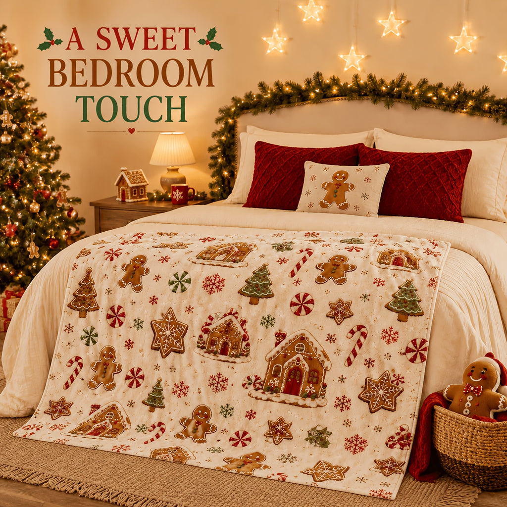 Blankets, Gingerbread Desserts, Christmas Flannel Blankets, Autumn And Winter Warmth, Living Room Sofa Blankets, Bedroom Blankets, Lunch Break, Air Conditioning Blankets