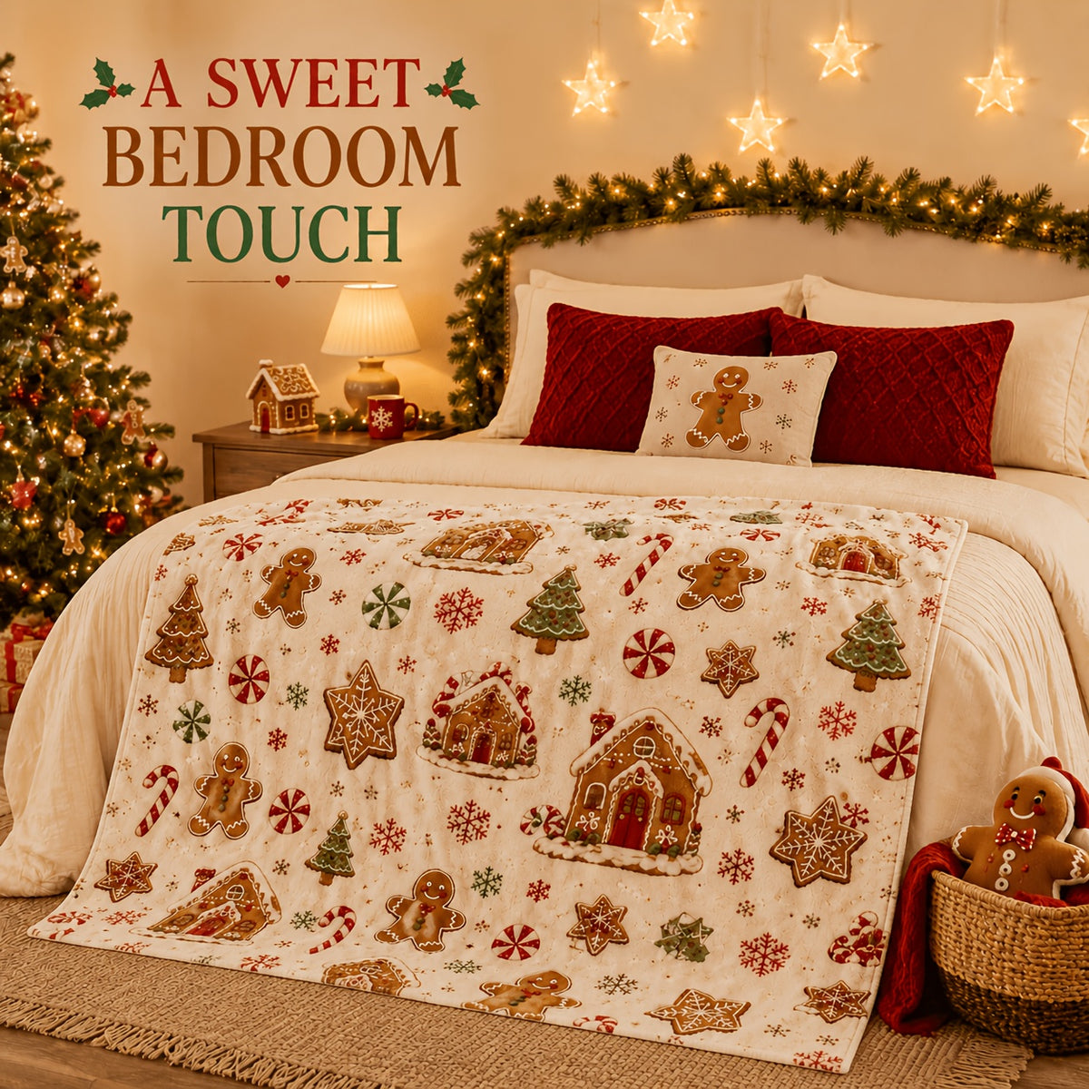 Blankets, Gingerbread Desserts, Christmas Flannel Blankets, Autumn And Winter Warmth, Living Room Sofa Blankets, Bedroom Blankets, Lunch Break, Air Conditioning Blankets