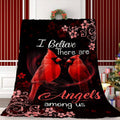 1pc Christmas Cardinal Print Flannel Blanket, Soft And Warm Polyester Fiber Blanket, Multi-Functional Portable Design, Cardinal Style Durable Fabric, Suitable for Sofa, Upholstery, Living Room, Home, Travel