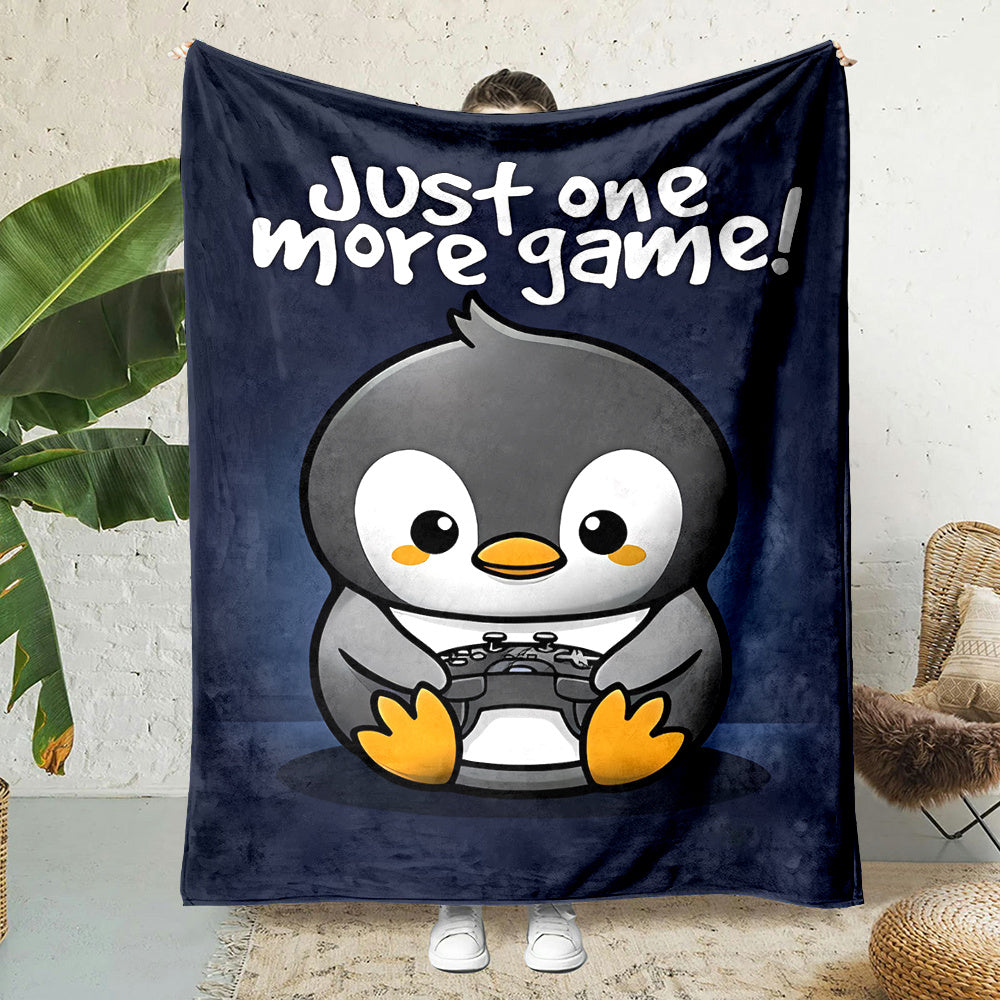 1pc 2D Printed Flannel Penguin-themed Blanket with a Cute Cartoon Penguin Print Design—soft, Warm, and Cozy, Lightweight and Durable, Available in Multiple Sizes. Perfect for Holiday Gifts, Living Room Lounging, Bedroom Warmth, and Office Relaxation.