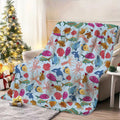 1pc Marine Life Patterned Blanket, Cartoon Style Design, Soft Plush Surface, Flannel Material Lightweight And Durable, Multiple Sizes Available, Ideal for Holiday Gatherings, Living Room Leisure, Bedroom Sleep, Study Reading, Seasonal Home Decor