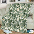 1pc White Daisy Pattern Blanket, Pastoral Style Design, Soft Velvet Surface, Flannel Material Lightweight And Durable, Multi-Size Available, Perfect for Holiday Gatherings, Living Room Leisure, Bedroom Sleep, Study Reading, Seasonal Home Decor