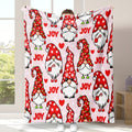 1pc 2D Printed Fleece Christmas Theme Blanket, Red Elf Print Design - Soft, Warm, And Comfortable, Lightweight And Durable, Multiple Sizes Available, Ideal for Christmas, Living Room Leisure, Bedroom Warmth, Holiday Gift, All-Season Versatile Gift