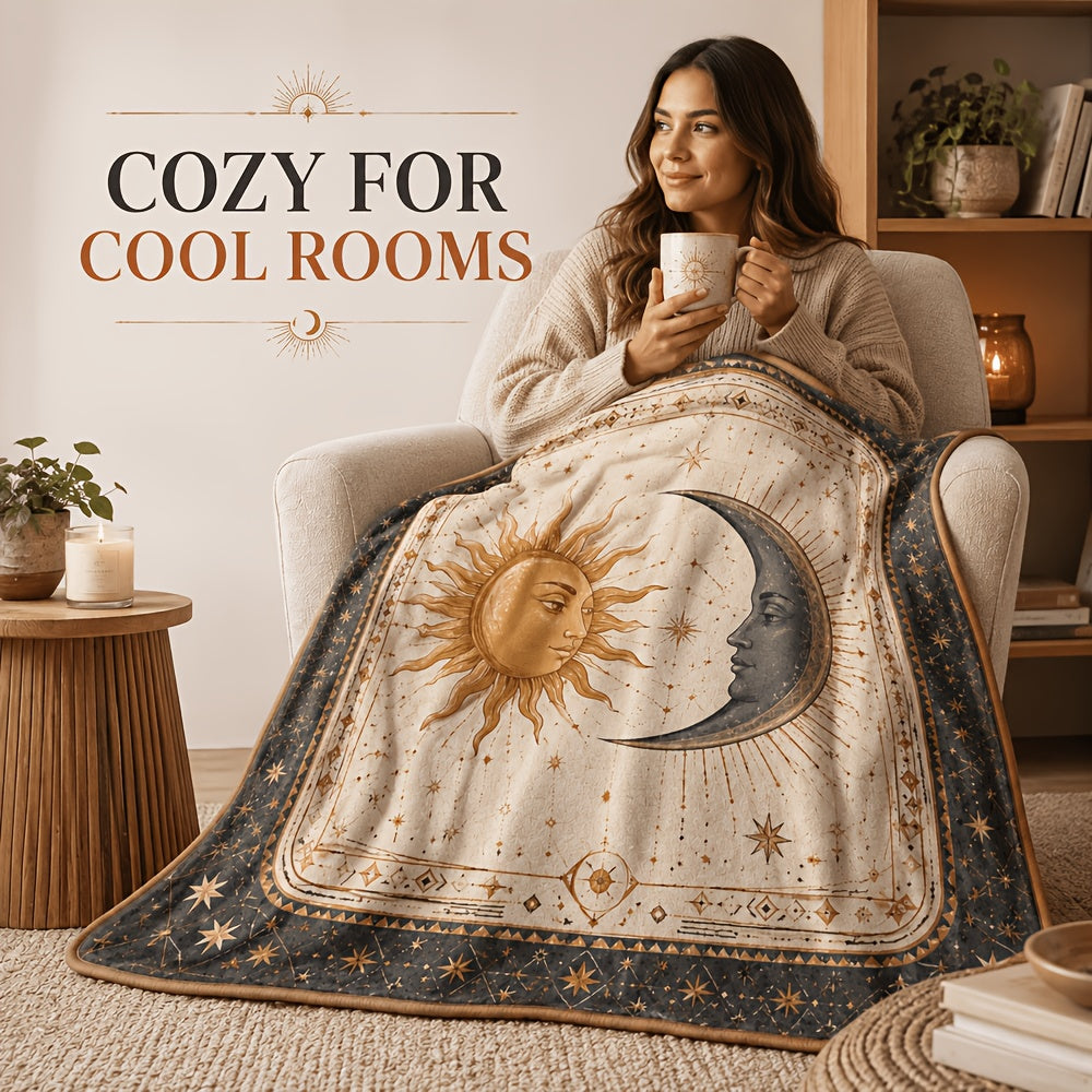 Blankets, Sun And Harmony Bohemian Flannel Blankets Autumn And Winter Warm Living Room Sofa Blankets Bedroom Blankets Lunch Break Air Conditioning Blankets