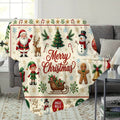 1pc, Santa Claus and Snowman Pattern Christmas Themed Flannel Blanket, Soft, Comfortable, and Warm, Base with Holiday Design, Durable Plush Surface, All-Season Universal Sofa Blanket, Warm Cover Blanket, Multiple Sizes Available, Suitable for Living