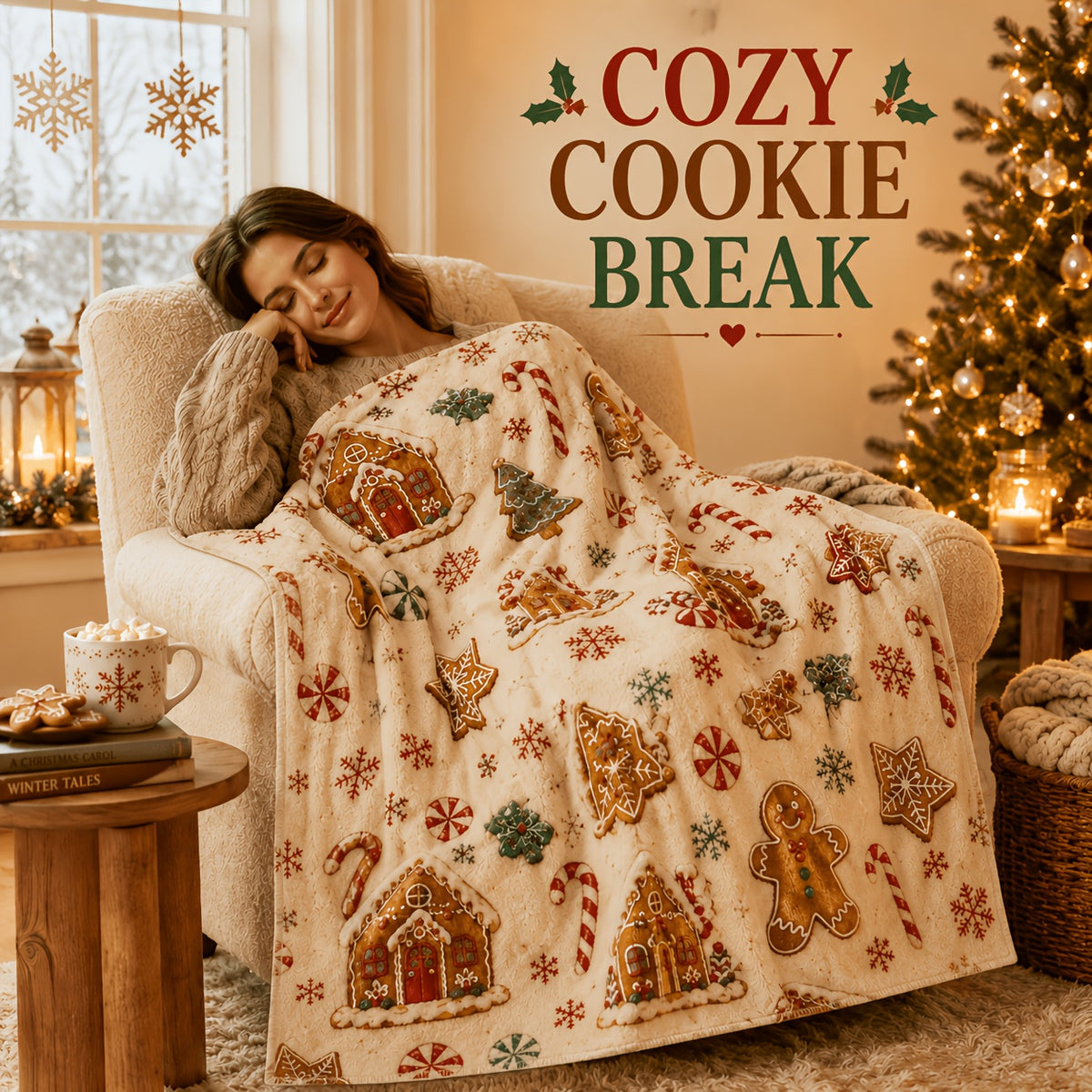 Blankets, Gingerbread Desserts, Christmas Flannel Blankets, Autumn And Winter Warmth, Living Room Sofa Blankets, Bedroom Blankets, Lunch Break, Air Conditioning Blankets
