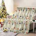 1pc Floral Pattern Blanket, Pastoral Style Design, Soft Plush Surface, Lightweight and Durable Flannel Material, Available in Multiple Sizes, Perfect for Holiday Gatherings, Living Room Lounging, Bedroom Sleep, Study Reading, and Seasonal Home Decor