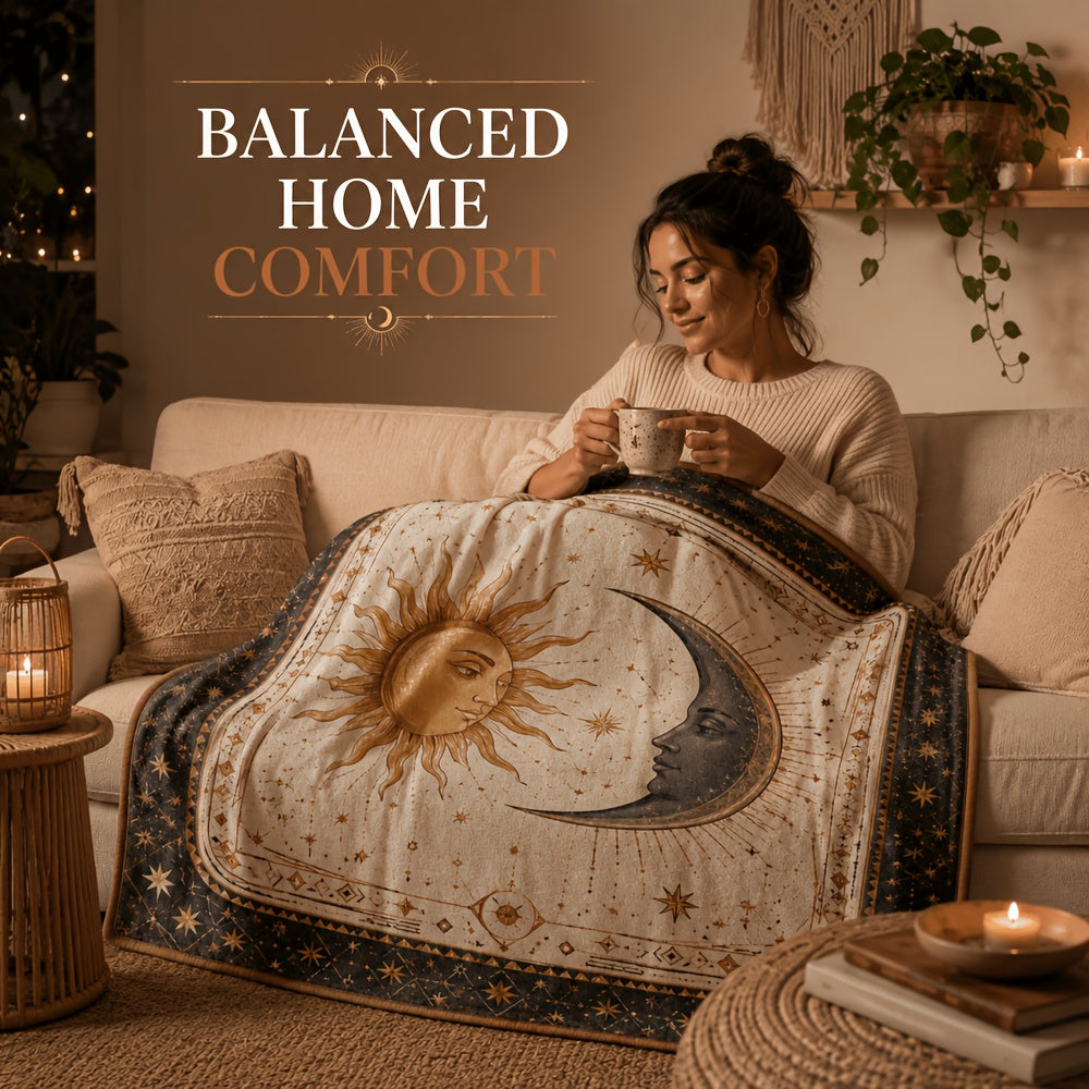 Blankets, Sun And Harmony Bohemian Flannel Blankets Autumn And Winter Warm Living Room Sofa Blankets Bedroom Blankets Lunch Break Air Conditioning Blankets