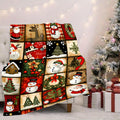 JOOCAR 1pc Christmas Snowman Blanket, Warm and Comfortable Super Soft Flannel Blanket, Suitable for Four-season Home Decoration, Sofa, Office, Camping, Travel, Is the Perfect Gift for Family, Friends, Winter Lovers