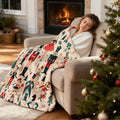 1 Nutcracker, Christmas Tree, Ballet Dancer Blanket 1 Cute Flannel Blanket, Thickened Mixed Color Sofa Blanket, Suitable for Sofas, - Four Seasons Home Decor, Sofa Blanket, Decorative Living Space, Fun Animal Design, Soft Texture for a Nap